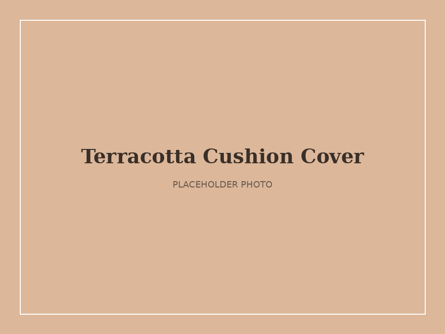 Terracotta Cushion Cover — Accessories