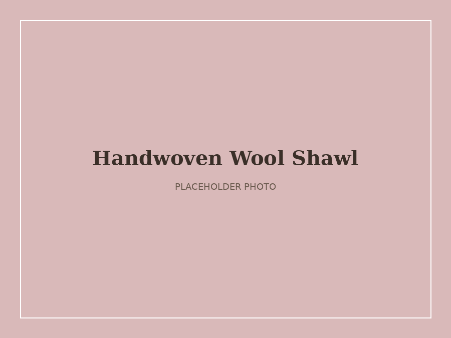 Handwoven Wool Shawl — Clothing